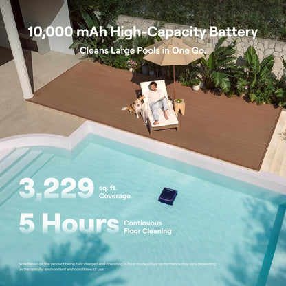 (2026 New) Beatbot Sora 70 Pool Vacuum Robot, 360° Top-to-Bottom Cleaning, Smart Surface Parking, 6L Capacity, 6800GPH Super Power for Above & In-Ground Pools Up to 3,200 sq. ft, Lilac